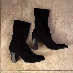 Y2K Vintage Square Toe Sock Booties